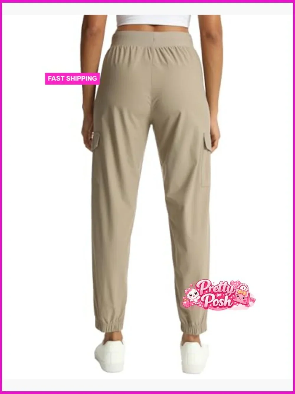 Water Resistant Joggers with Pockets for Hiking Running Travel